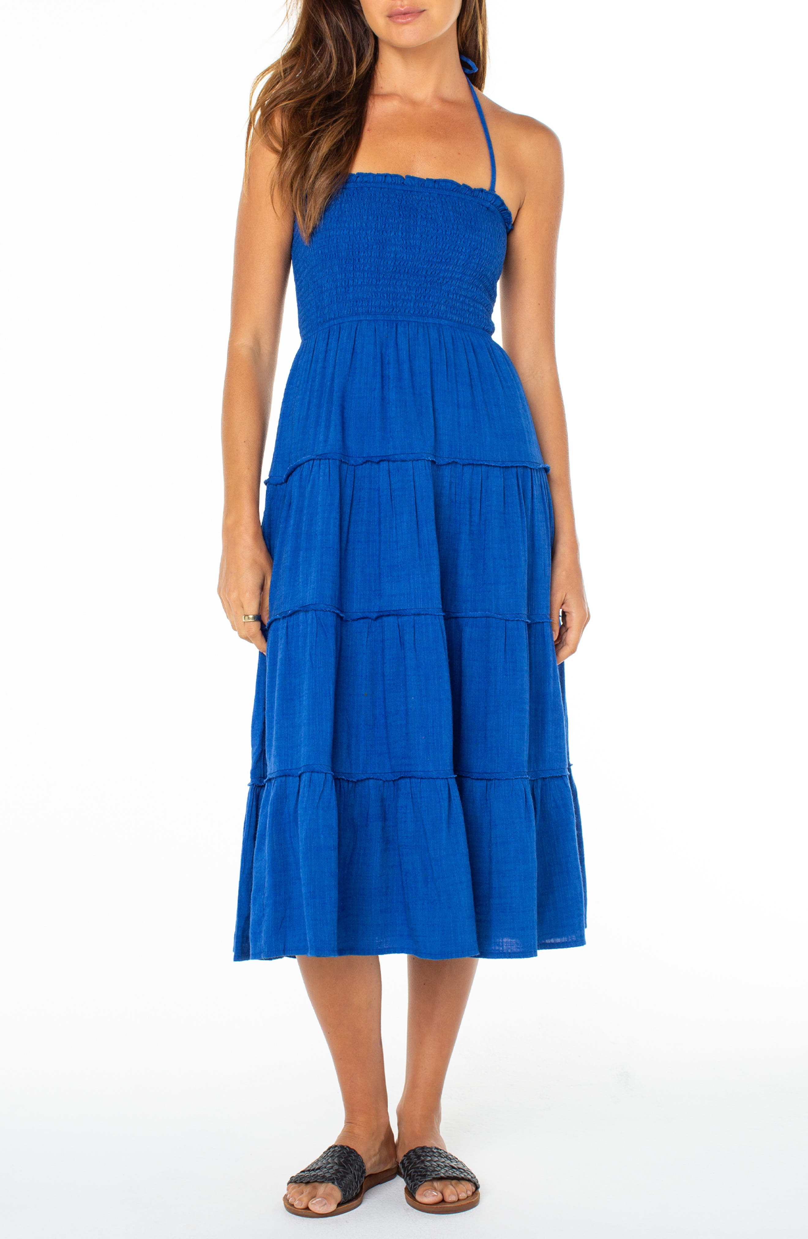 Ellie Smocked Midi Sundress