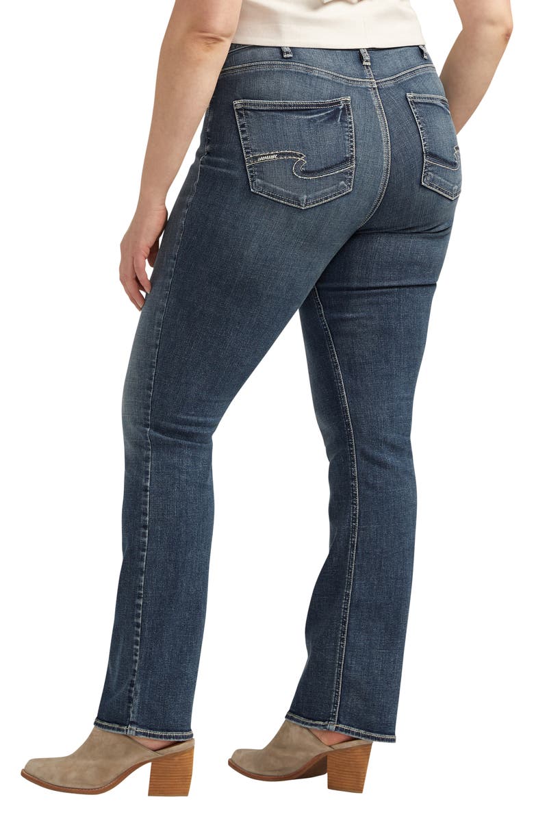 Silver Jeans Co. Avery Curvy High Waist Slim Bootcut Jeans, Alternate, color, 