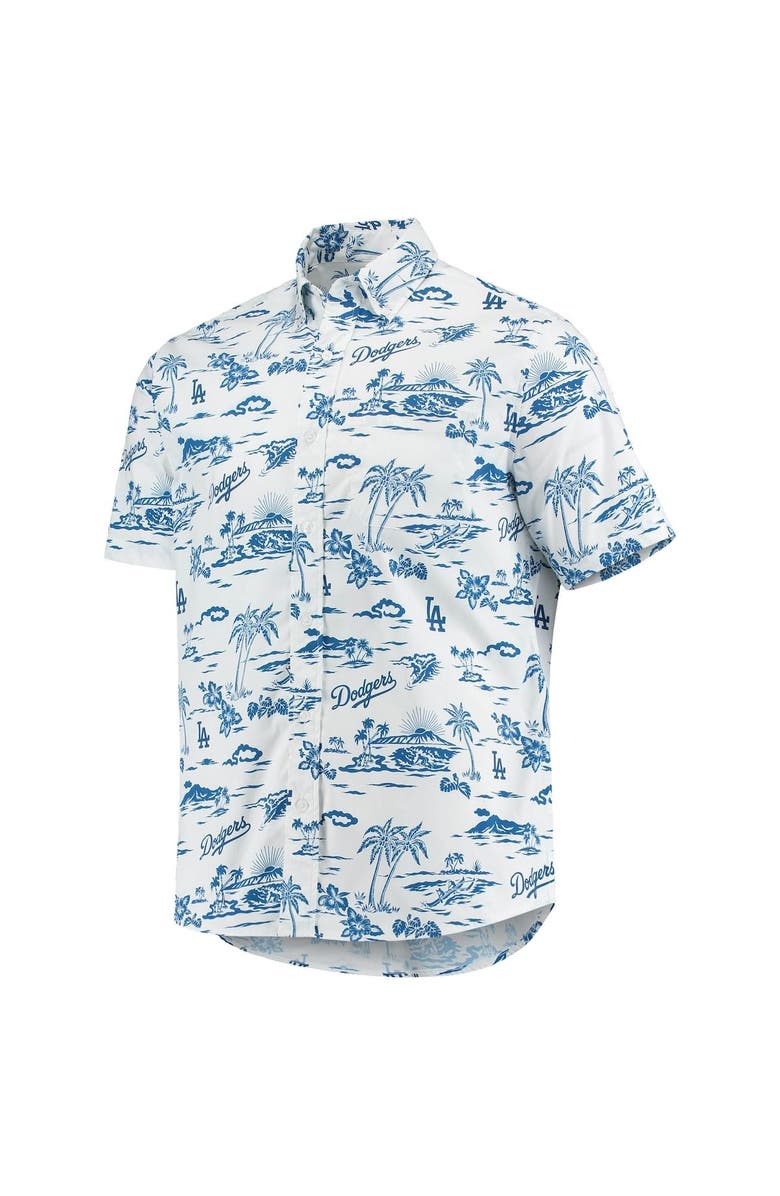 Reyn Spooner Men's Reyn Spooner White Los Angeles Dodgers Kekai Button-Down Shirt, Alternate, color, 