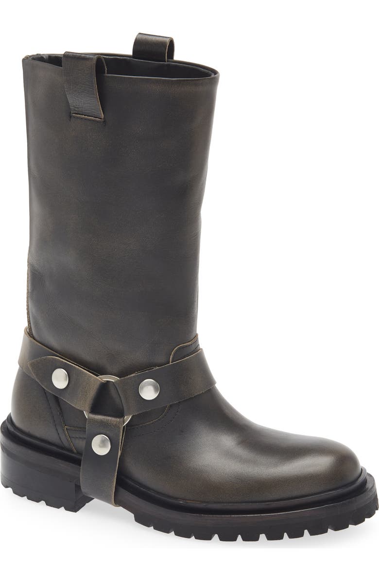 Golden Goose Kurt Moto Boot, Main, color, Black