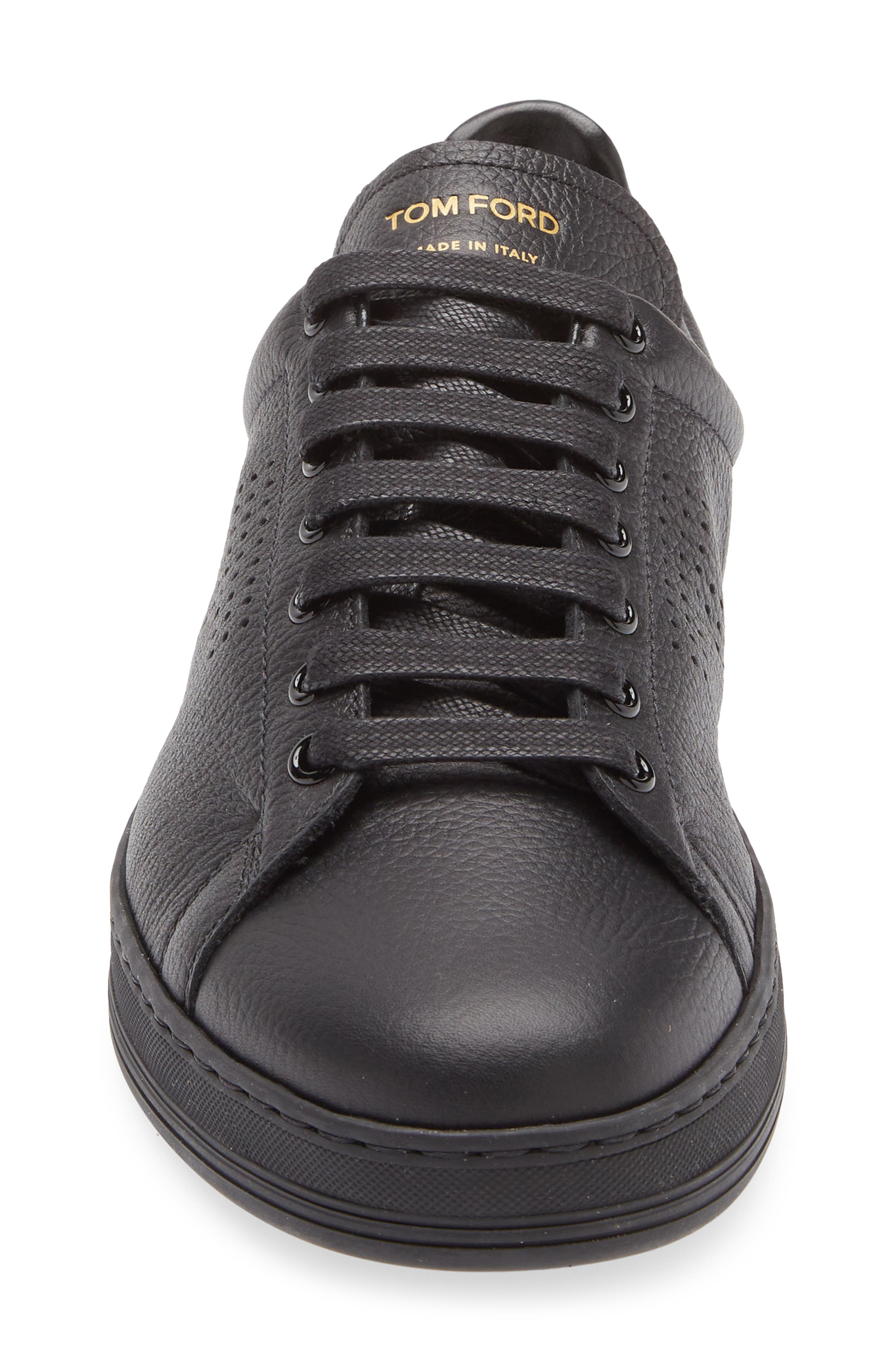TOM FORD Warwick Sneaker, Alternate, color, Black/ Black