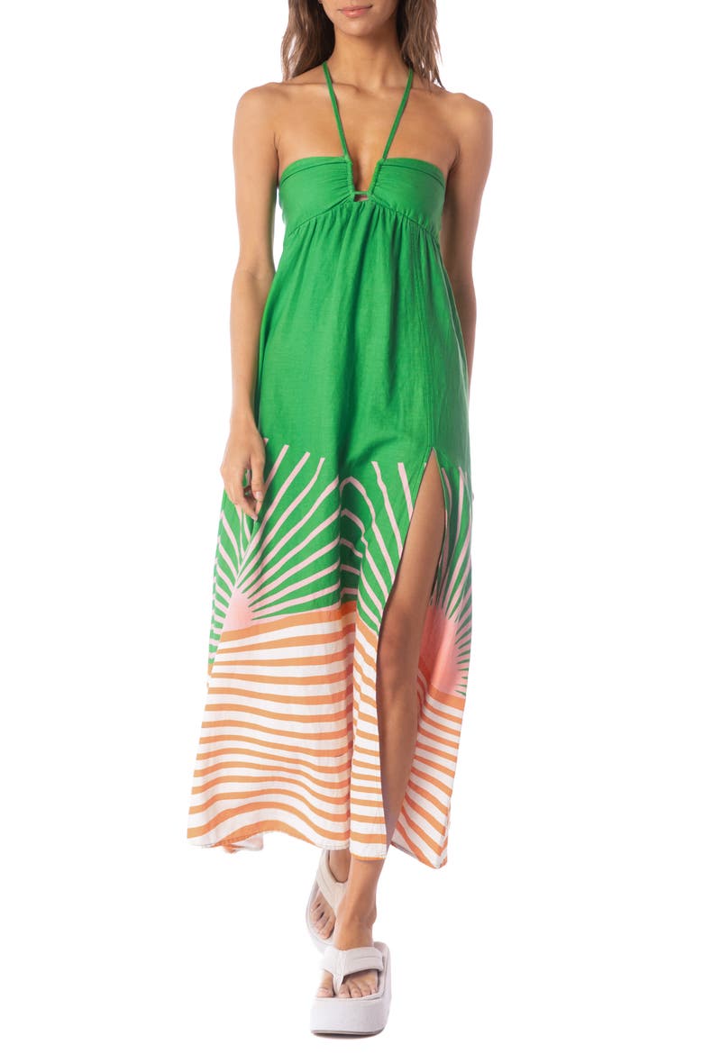 Kiss Cover-Up Dress, Main, color, BRIGHT GREEN