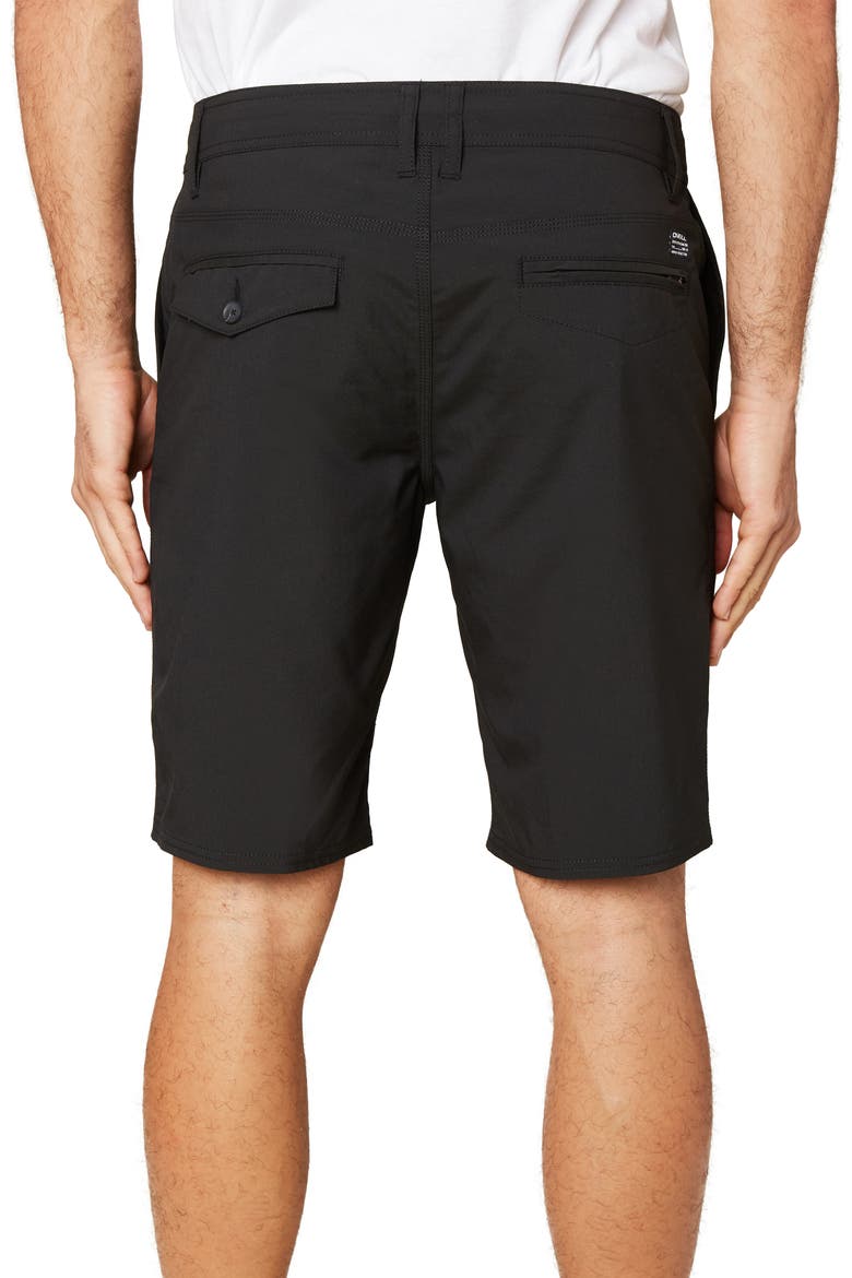 Stockton Hybrid Water Resistant Swim Shorts, Alternate, color, BLACK