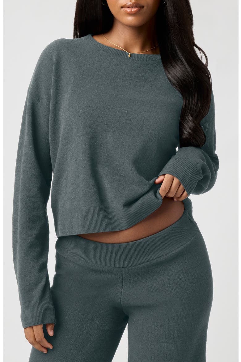Relaxed Chenille Sweater, Main, color, STORMY