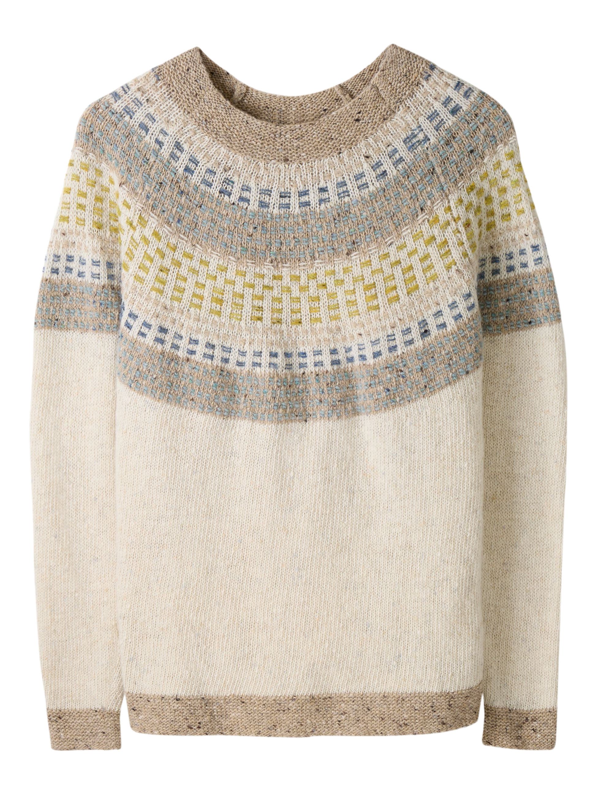 Float Stitch Yoke Donegal Sweater - image 2