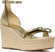 Kate Spade New York loop metallic espadrille wedge
