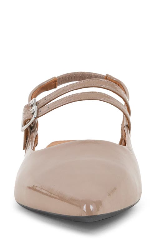 Shop Vagabond Shoemakers Hermine Slingback Pointed Toe Flat In Taupe