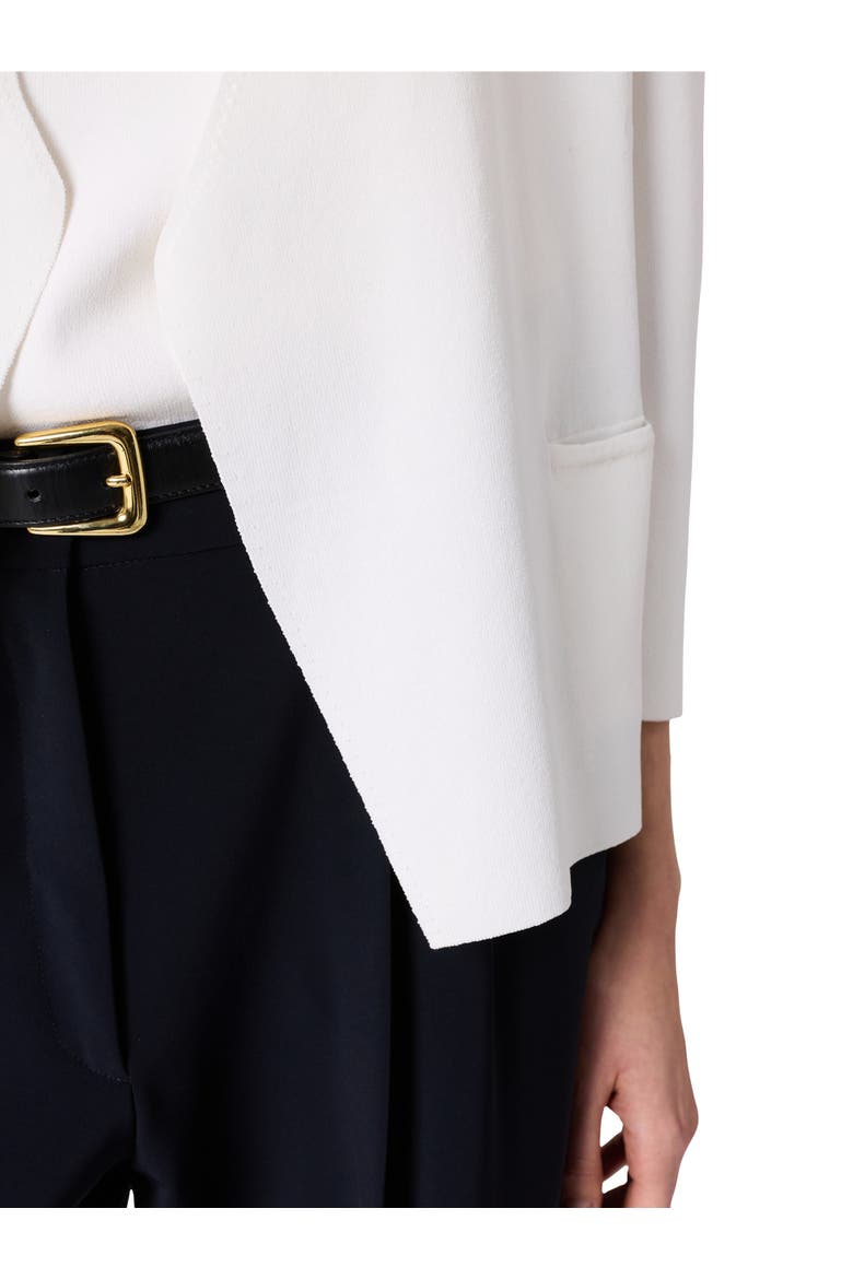 Lynaya 3/4 Sleeve Open Front Cardigan, Alternate, color, White
