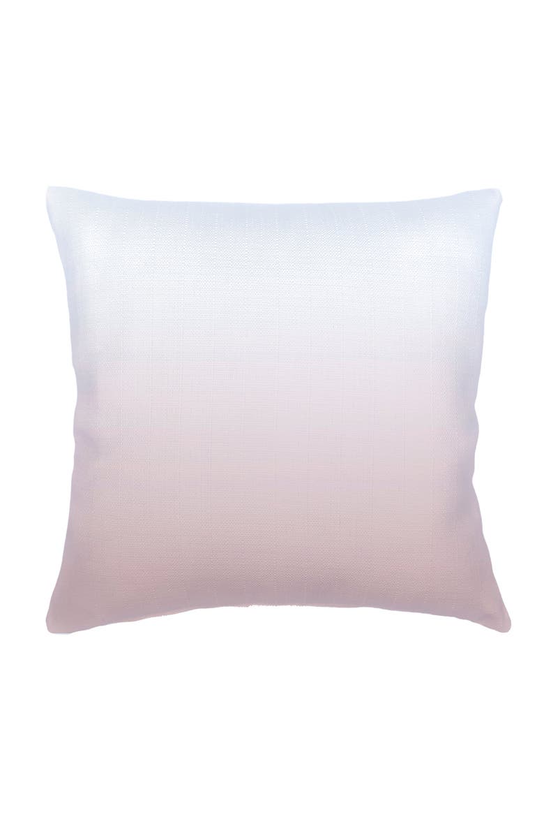 Pink Ombre Linen Euro Pillow 26x26 with Down Alternative Insert, Main, color, Pink