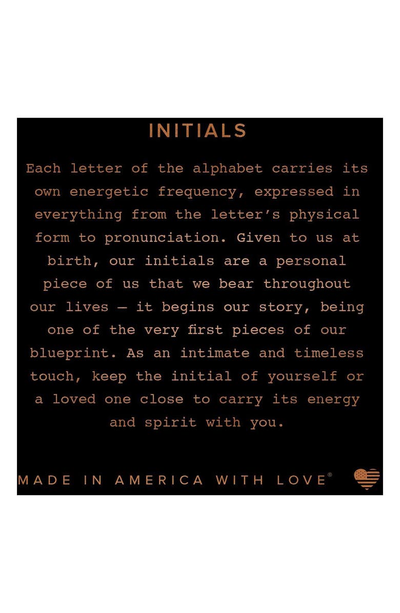 Alex and Ani Two-Tone Initial Charm Expandable Bracelet, Alternate, color, 