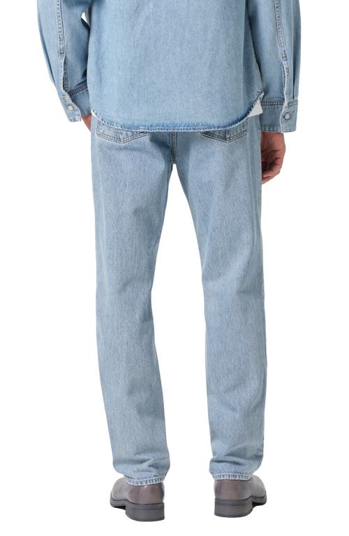 Agolde Waldon Relaxed Fit Straight Leg Jeans In Circuit Blue In Circuit
