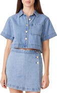 Habitual Crop Denim Shirt