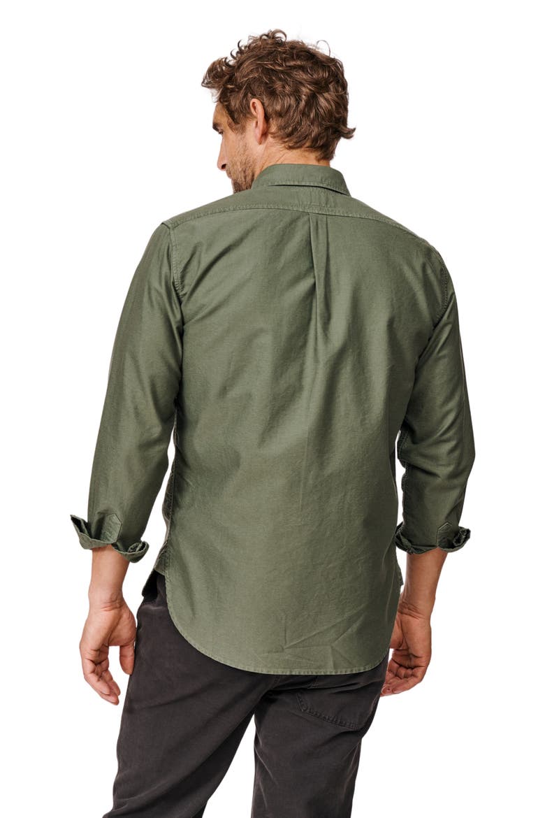 Aldridge Oxford Button Down Shirt, Alternate, color, Dark Green