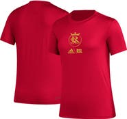 adidas Women's adidas Red Real Salt Lake AEROREADY Club Icon T-Shirt