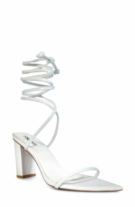 Onyx Faux Leather Wrap Up Sandal