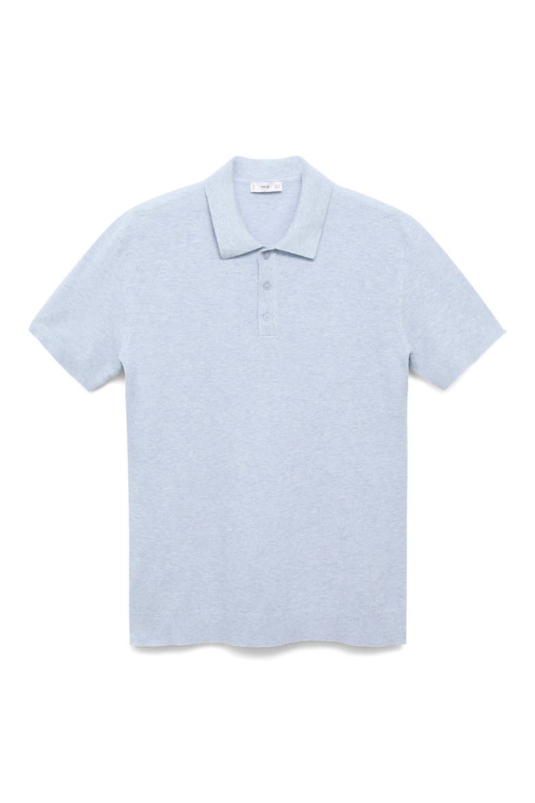 Slim Fit Knit Polo, Alternate, color, AQUA BLUE