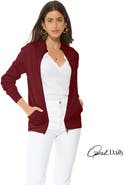 Monticelli Cashmere Pure Cashmere Zip Cardigan