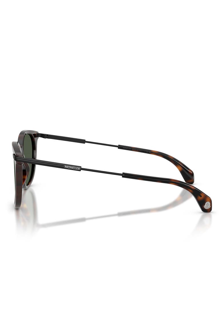 Kora 53mm Polarized Oval Sunglasses, Alternate, color, HAVANA / POLAR SOLID GREEN