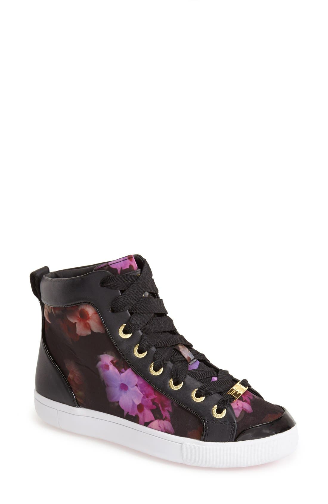 'Magdaelain' High Top Sneaker, Main, color, CASCADE FLORA