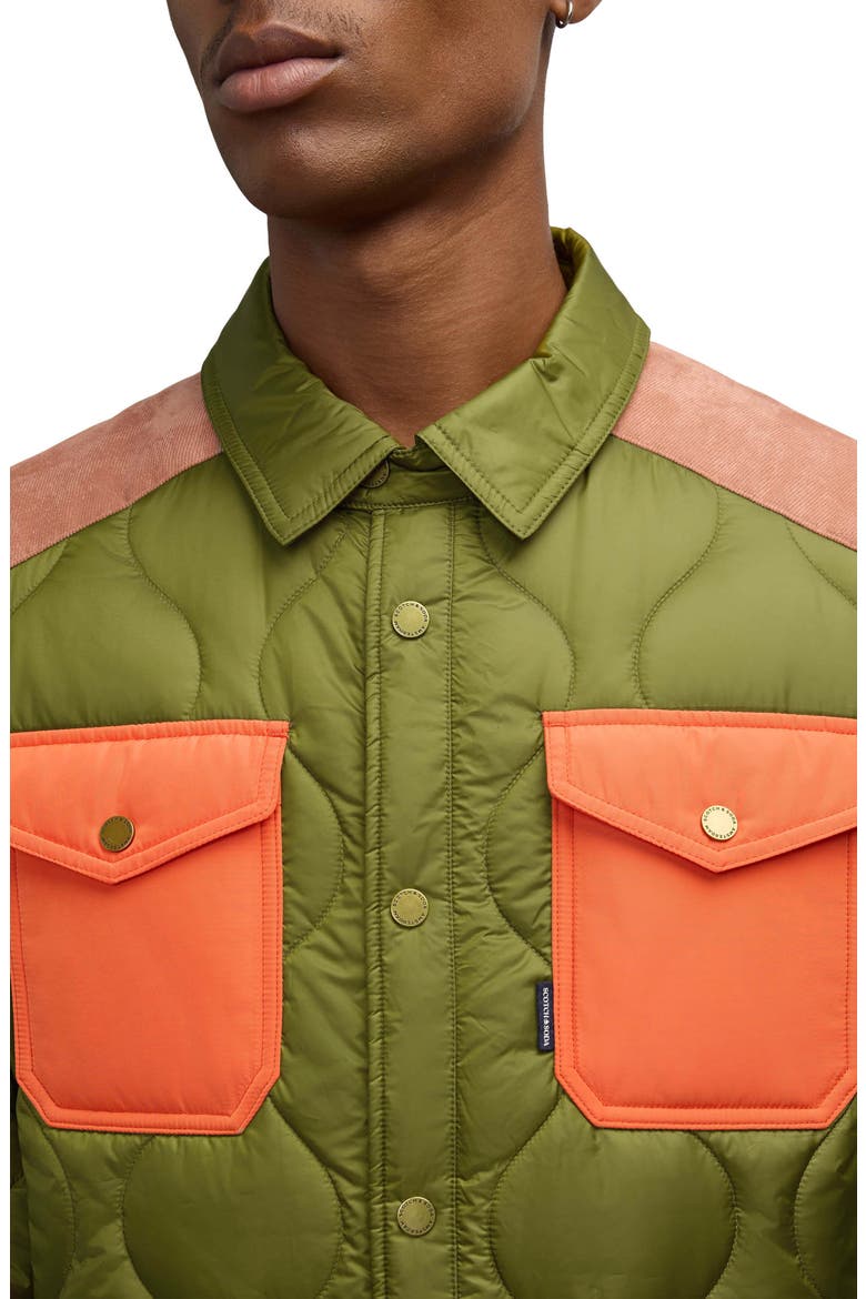 Ivik Quilted Shirt Jacket, Alternate, color, MOSS GREEN
