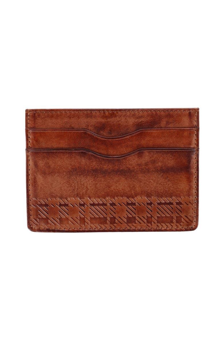 Trafalgar Caelen Plaid Embossed Bi-Fold Wallet and Card Case Combo, Alternate, color,