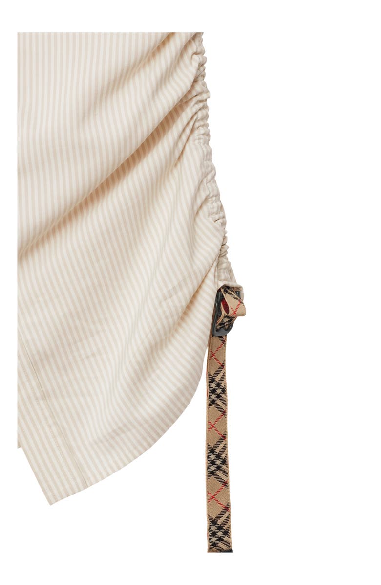 Burberry Slim Fit Striped Silk Shirt, Alternate, color, Clam