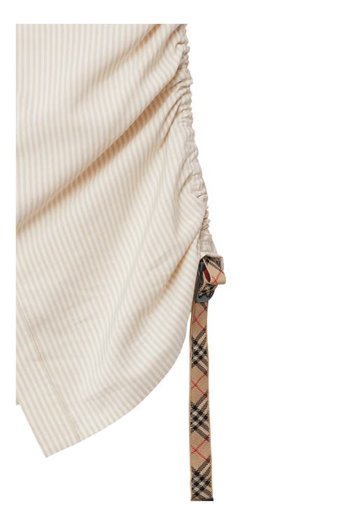 BURBERRY BURBERRY SLIM FIT STRIPED SILK SHIRT