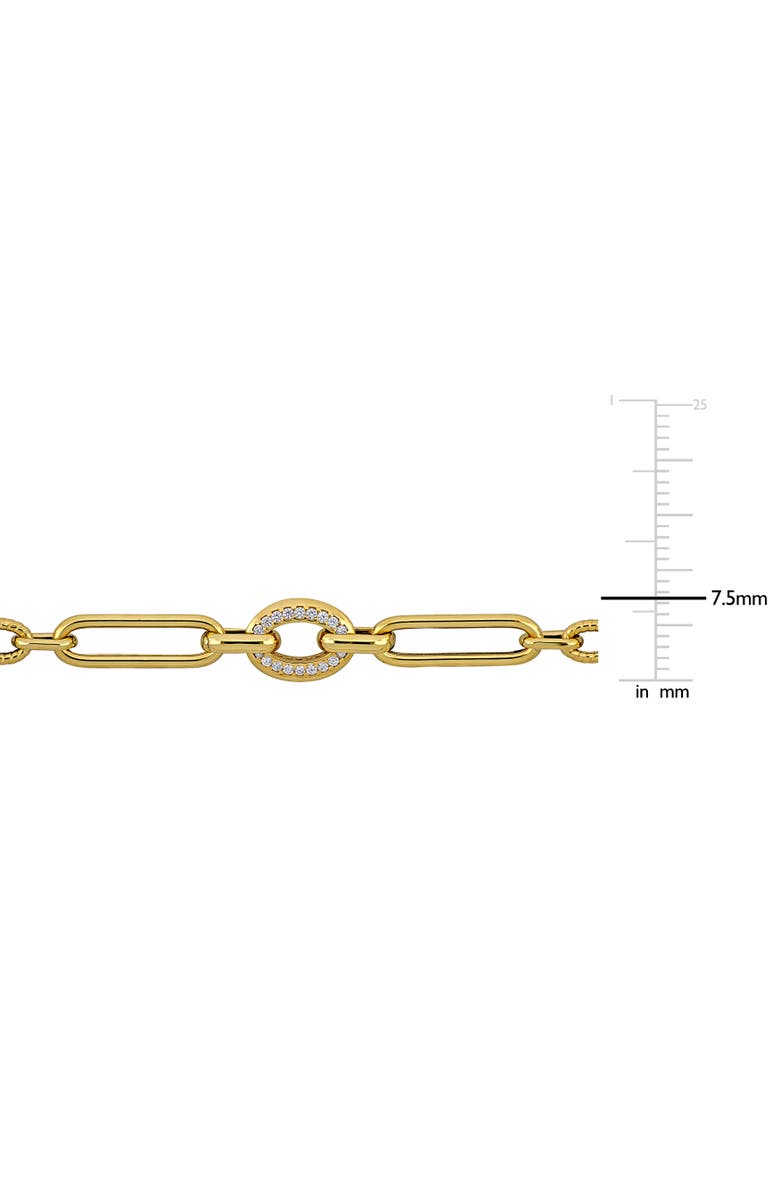 Julianna B. Cubic Zirconia Chain Necklace 14k, Alternate, color, 14K Yellow Gold