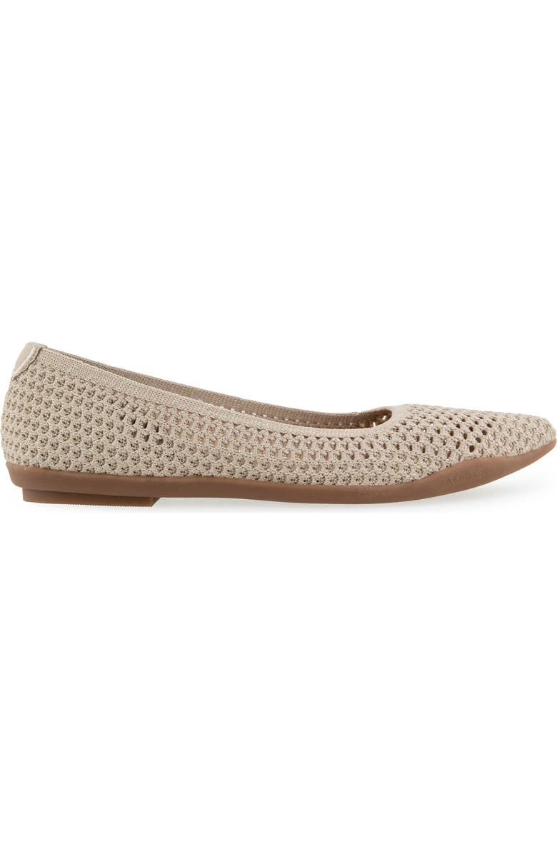Aerosoles Danielle Knit Flat, Alternate, color, Gold Metallic Knit