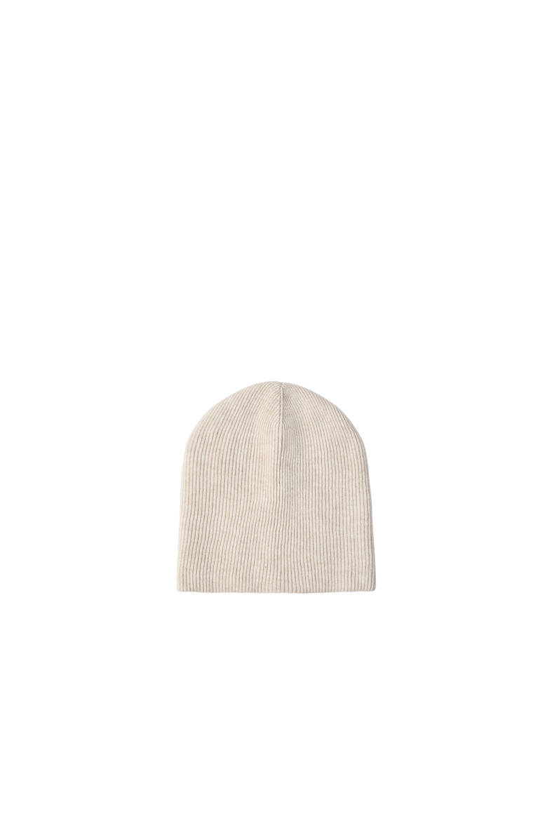 Cashmere English rib knit beanie, Alternate, color, Oyster