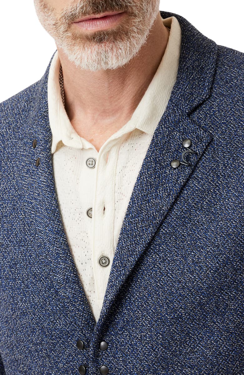 John Varvatos Madison Slim Fit Tweed Blazer, Alternate, color, Lake Blue