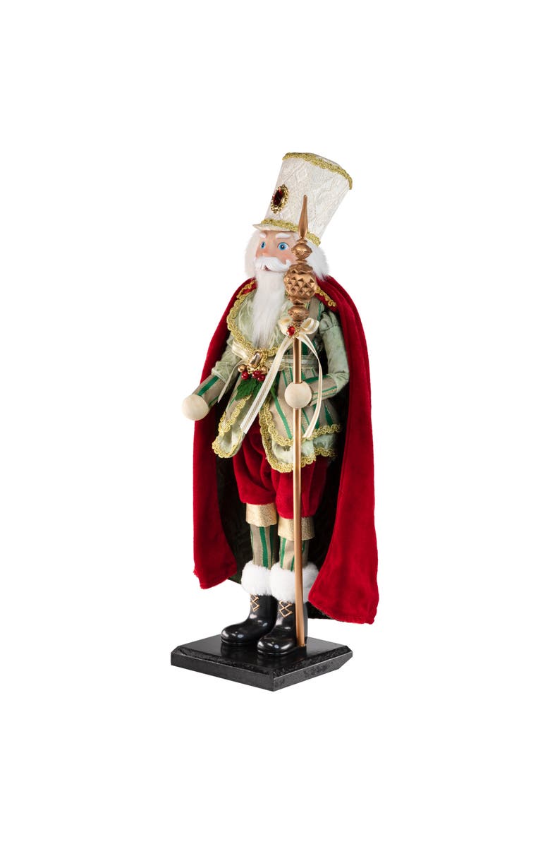 Northlight Royal King with Scepter Christmas Figure - 22" - Red and Green, Alternate, color, Red