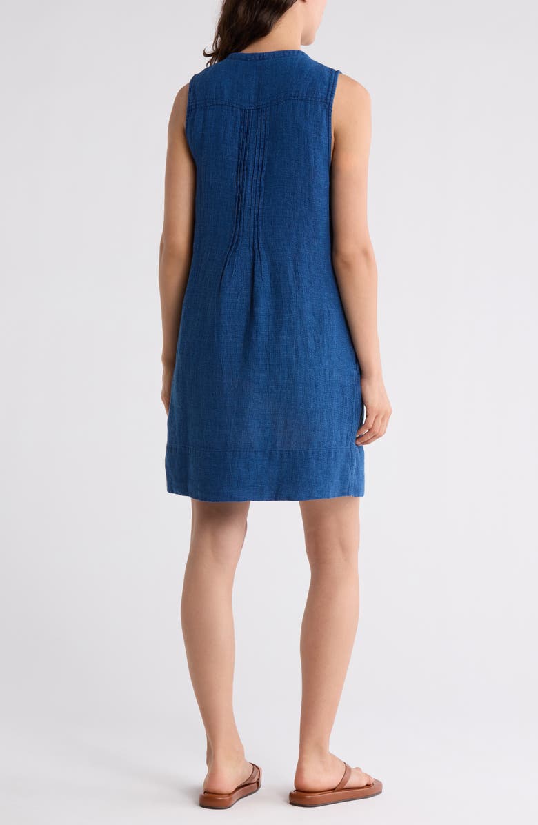 Isha Linen Denim Shift Dress
