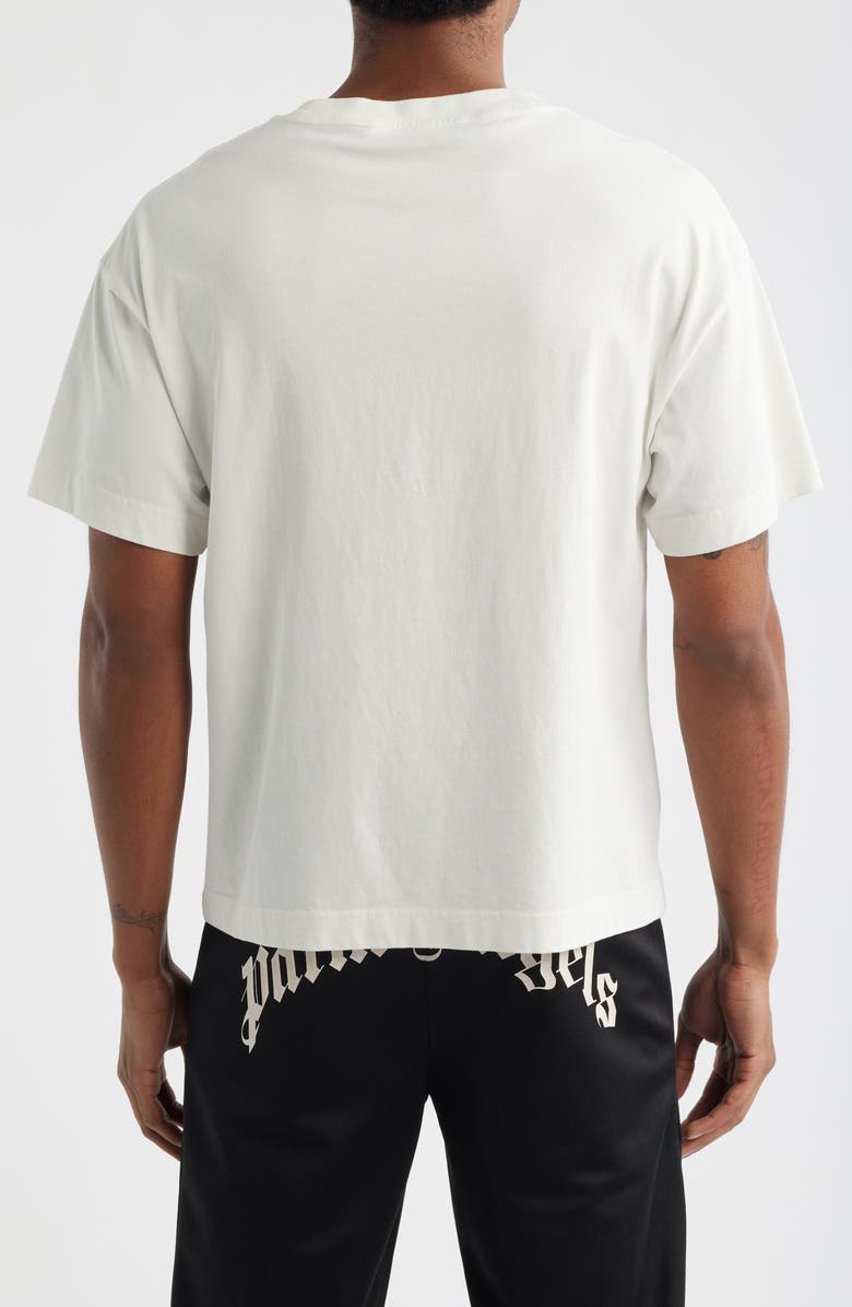 Palm Angels Bear Regular Fit Cotton Graphic T-Shirt, Alternate, color, Off White Brown