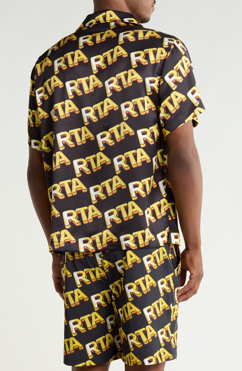 RtA Nathan Button-Up Shirt, Alternate, color, Black Rta Bullion