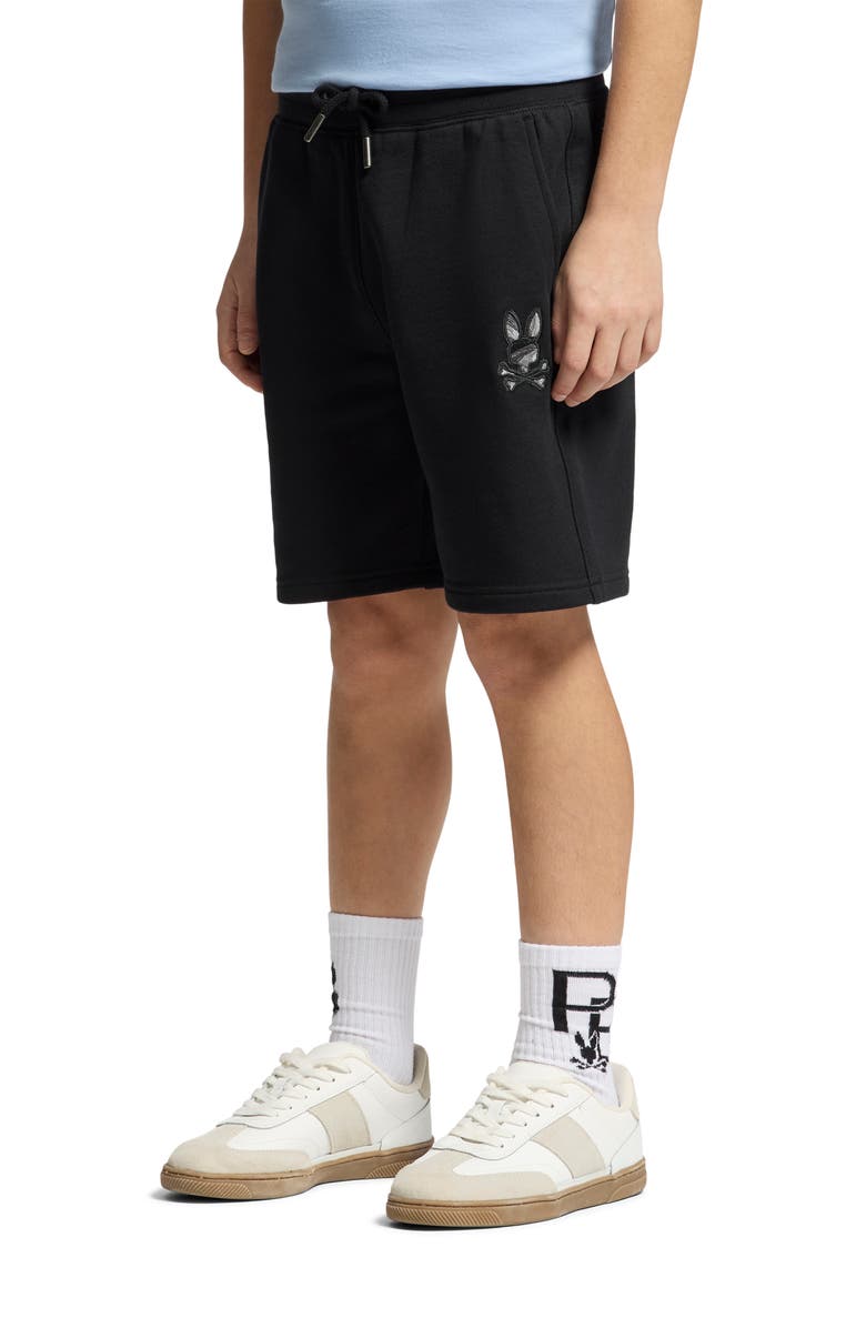 Psycho Bunny Kids' Embroidered Cotton Sweat Shorts, Alternate, color,
