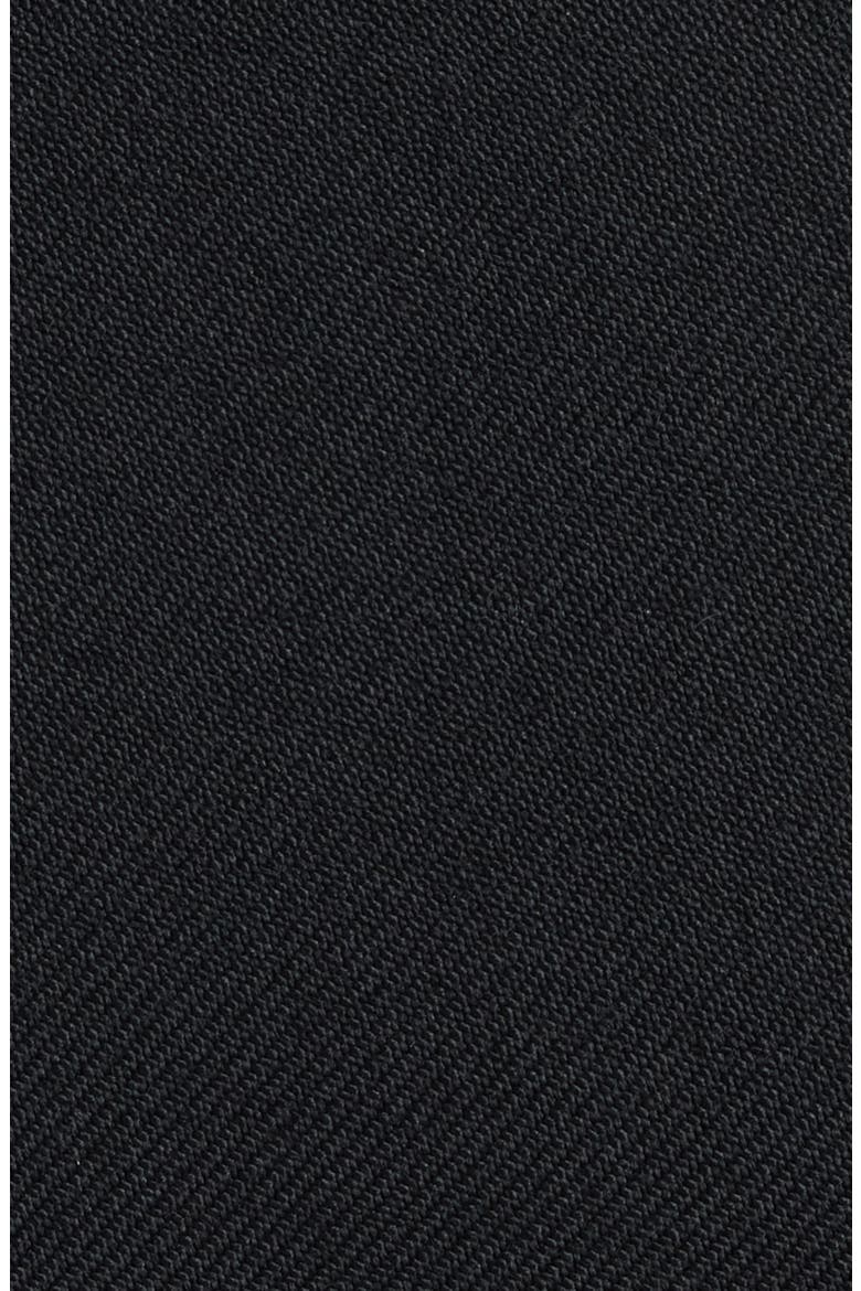 Charnière Stretch Virgin Wool & Leather Dress, Alternate, color, NOIR