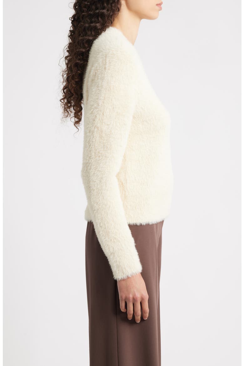 Thomas Fuzzy Crewneck Sweater, Alternate, color, IVORY