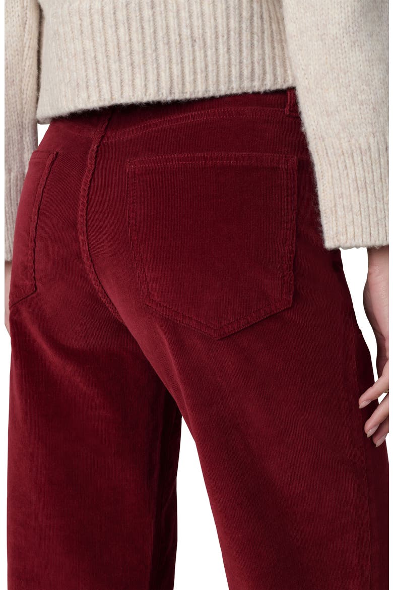 The Blake High Waist Crop Wide Leg Corduroy Jeans, Alternate, color, SYRAH