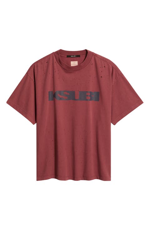 Blasted Ekcess Distressed Cotton T-Shirt
