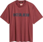 Ksubi Blasted Ekcess Distressed Cotton T-Shirt