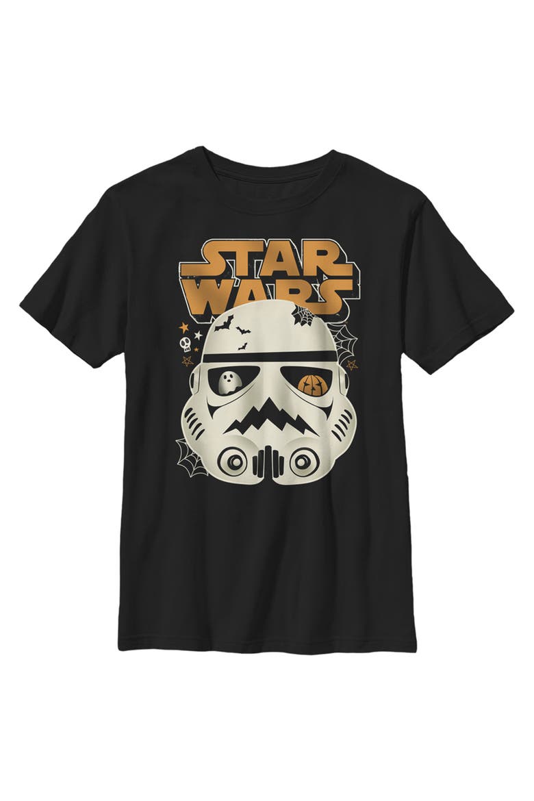 Boy's Star Wars A New Hope Halloween Stormtrooper  Graphic T-Shirt, Main, color, Black