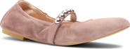 Stuart Weitzman Goldie Stud Ballet Flat