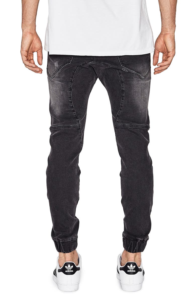 NXP Destroyer Moto Denim Jogger Pants, Alternate, color, 