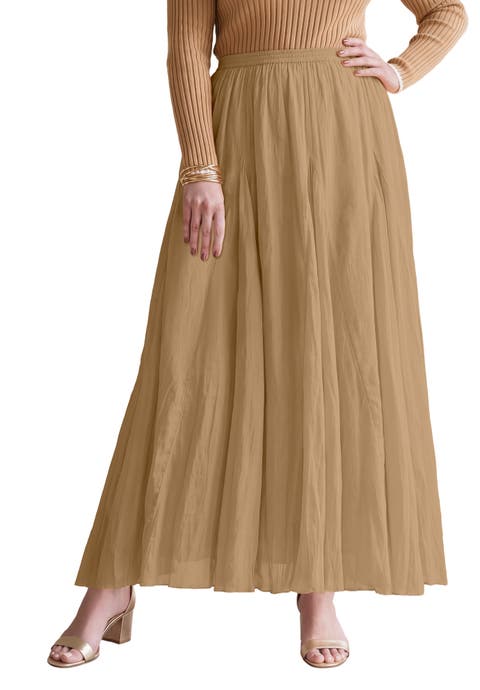 Flowing Crinkled Maxi Skirt