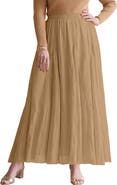 Jessica London Flowing Crinkled Maxi Skirt