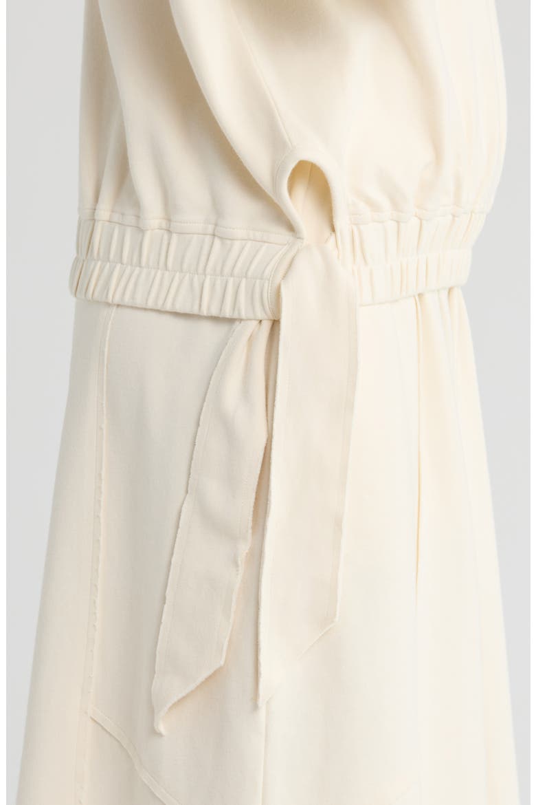 Seren Side Tie Funnel Neck Top, Alternate, color, CREAM