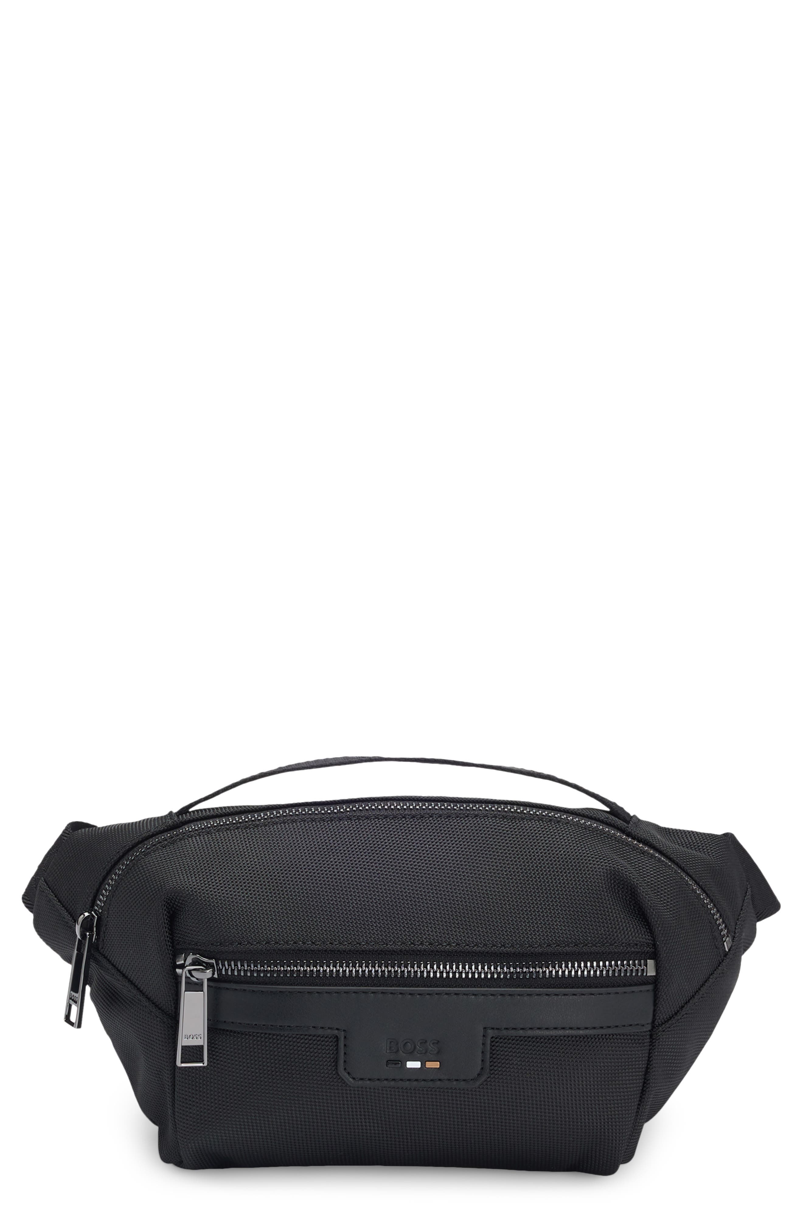 HUGO Ray Belt Bag, Main, color, Black