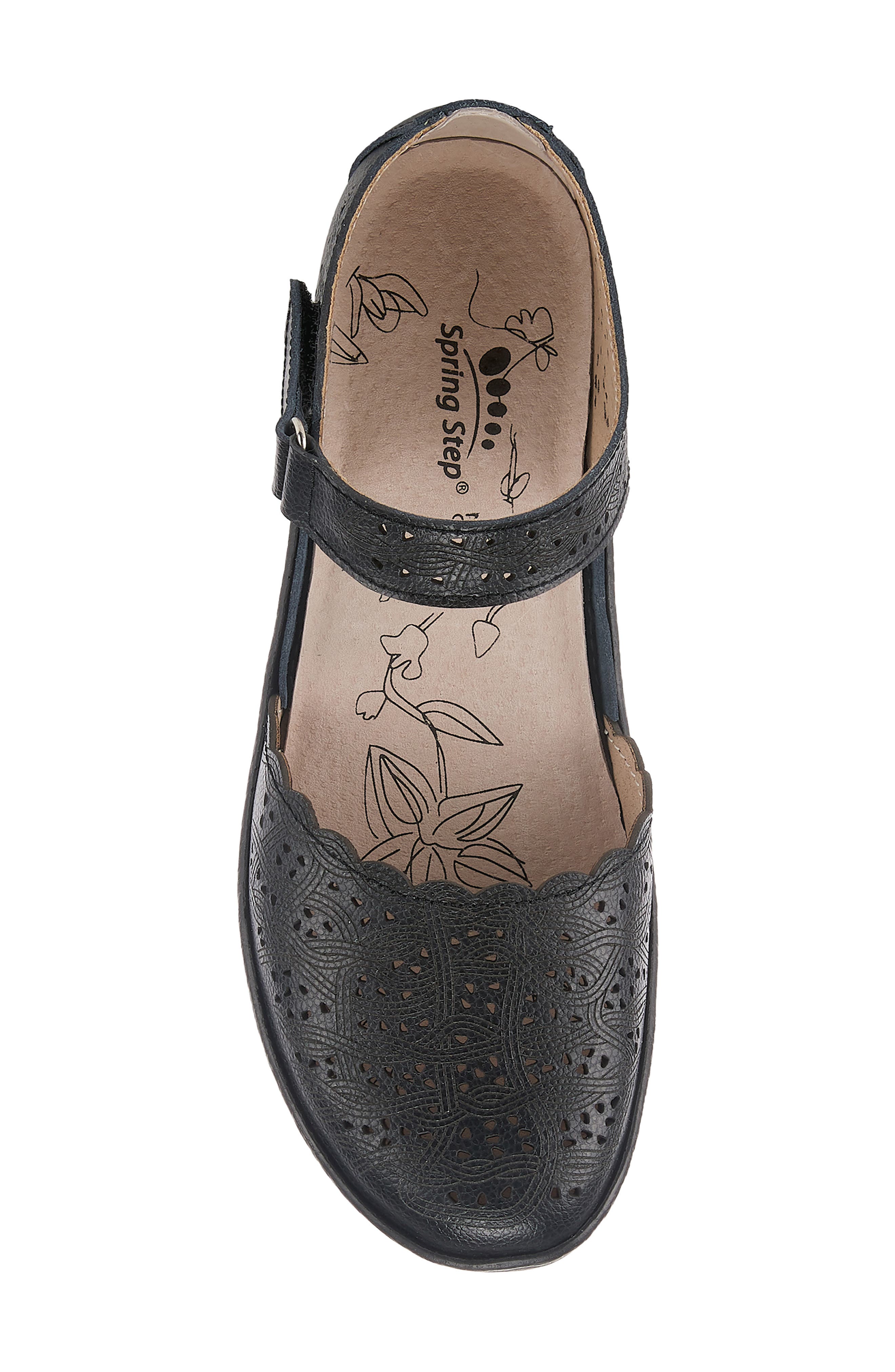 Spring Step Sabriye d'Orsay Sandal, Alternate, color, Black Leather