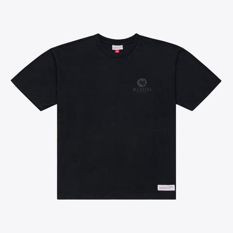 Men's Mitchell & Ness  Black Ohio State Buckeyes Monochrome Icon T-Shirt
